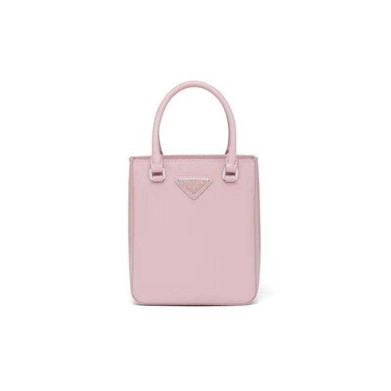 PRADA「プラダ」 スモール ブラッシュドレザー トートバッグ ブラック 5色