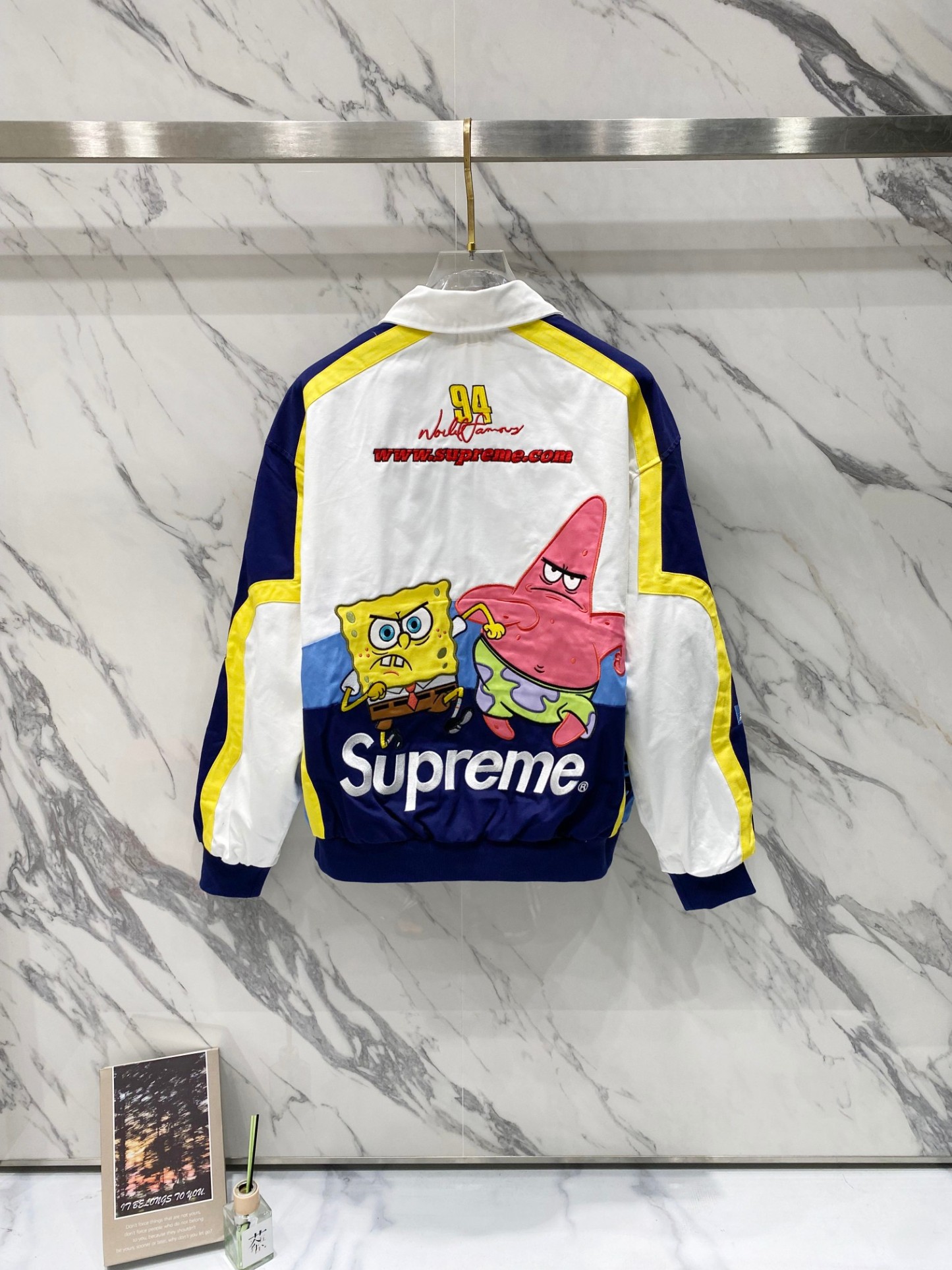 Supreme x SpongeBob SquarePants x Jeff Hamilton レーシングジャケット