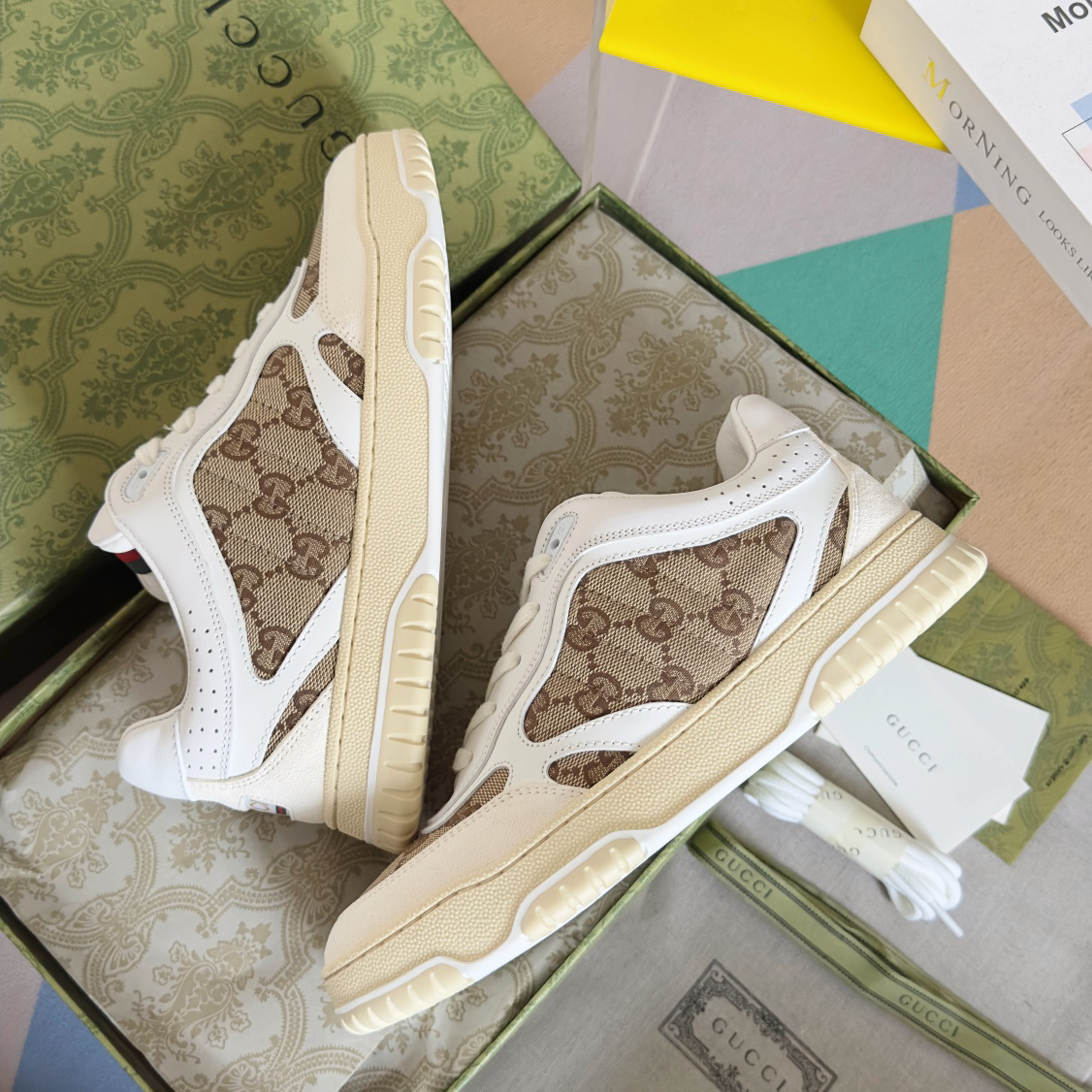 グッチ「Gucci」グッチ バスケット スニーカー / ハイカットレザースニーカー