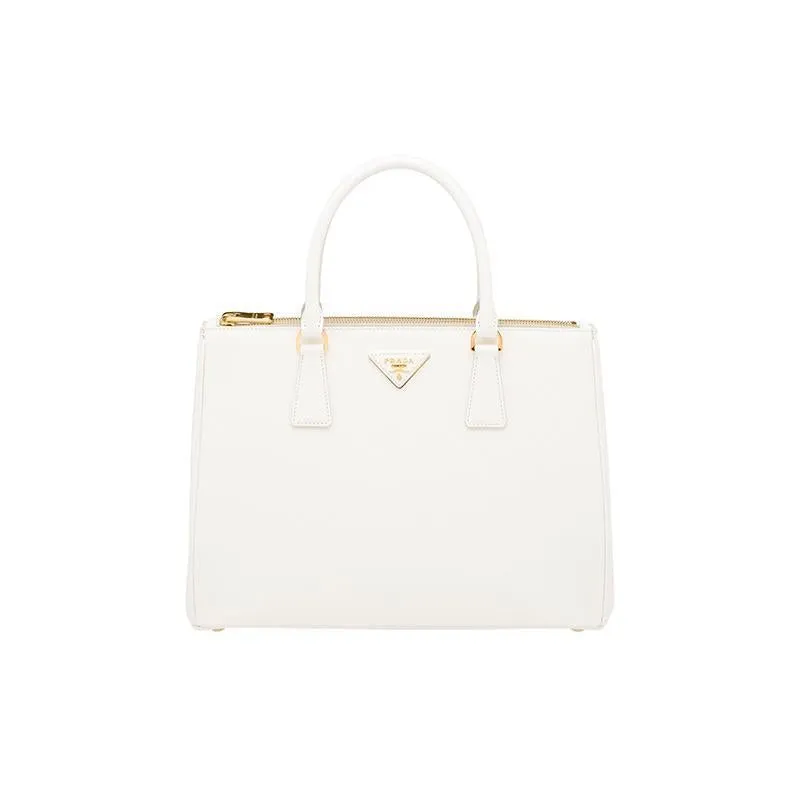 プラダ「Prada」レザー トップハンドルバッグ