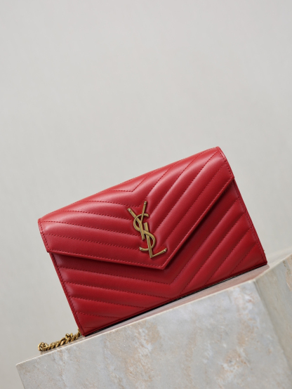 2026サンローラン「Saint Laurent MONOGRAM チェーンウォレット