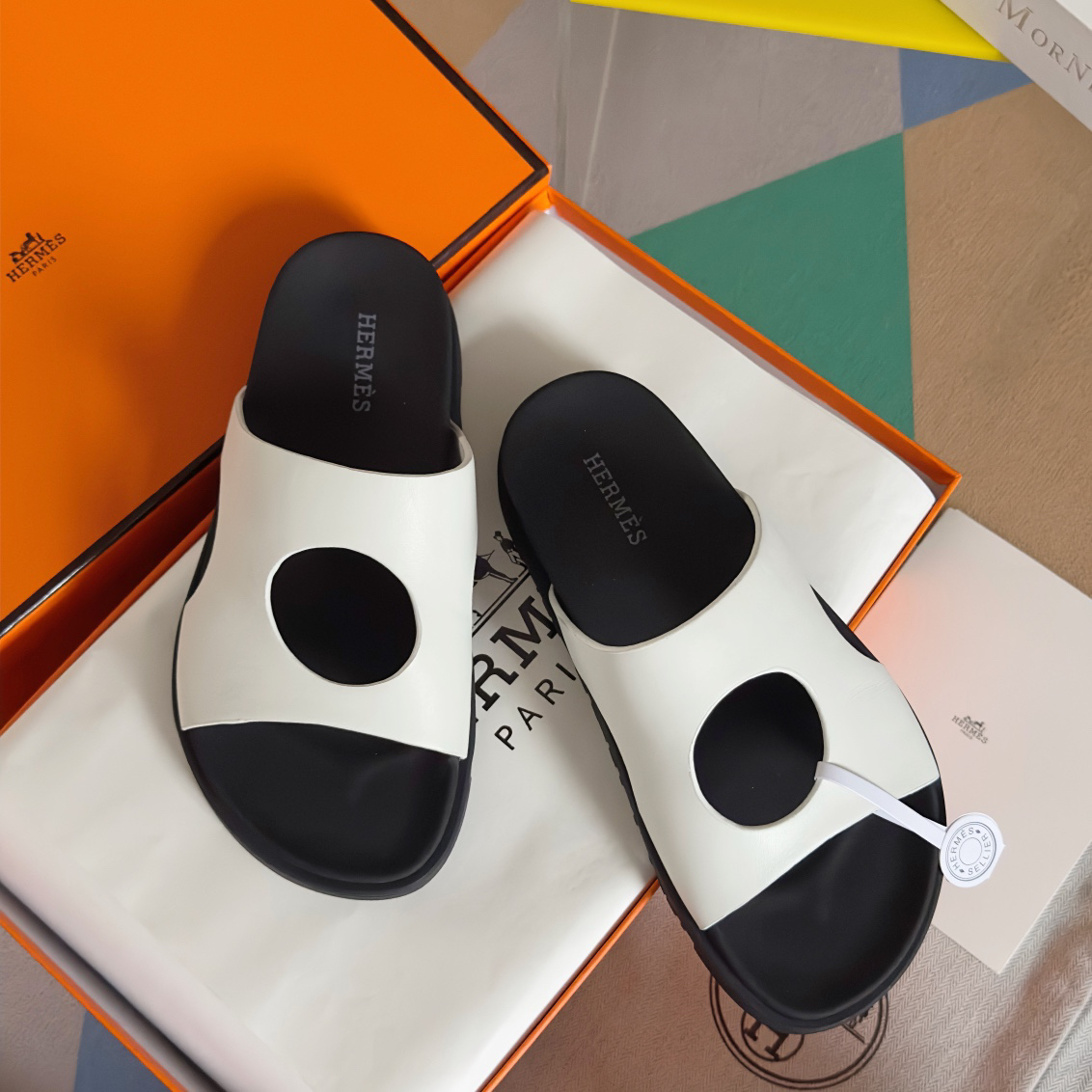 エルメス「Hermès」エルメス シェーヌダンクル サンダル / レザーテクノサンダル