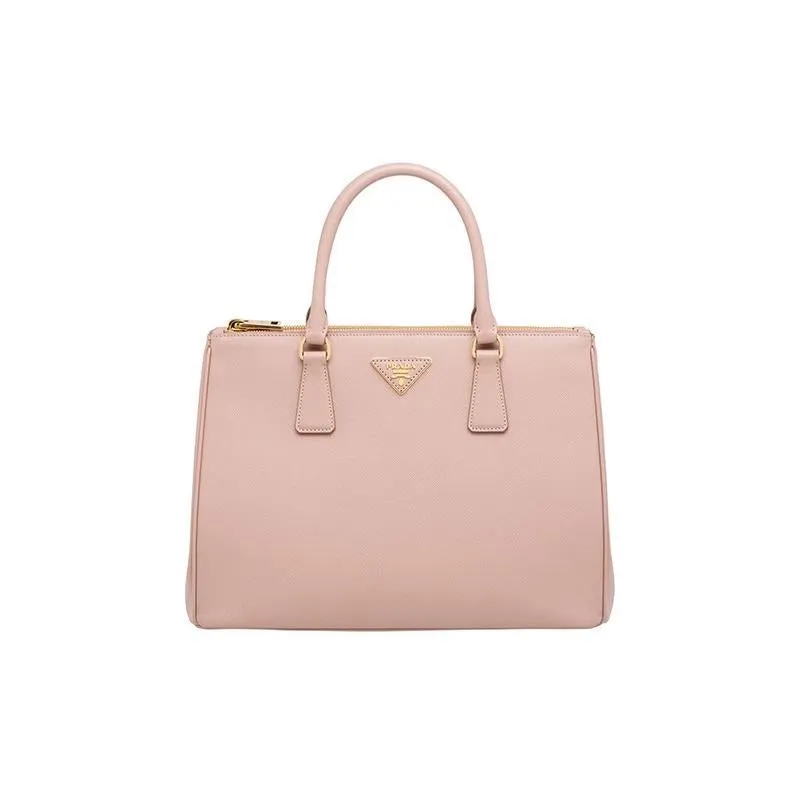 プラダ「Prada」レザー トップハンドルバッグ