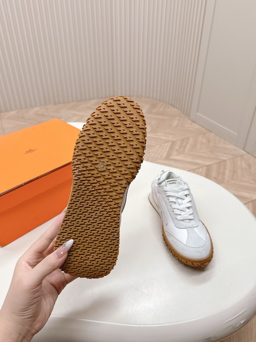 エルメス「Hermès」エルメス ガニーシューズ / レザースニーカー 