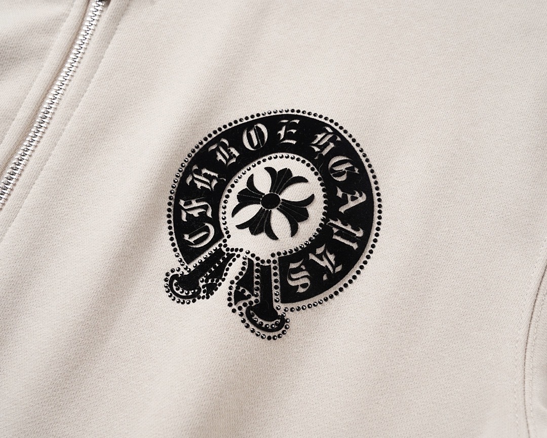 クロムハーツ「Chrome Hearts」秋冬ロングスリーブ ジップアップフーディ - ユニセックス