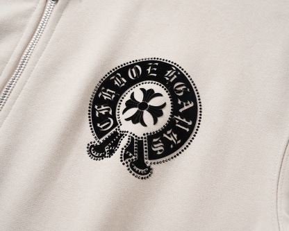 クロムハーツ「Chrome Hearts」秋冬ロングスリーブ ジップアップフーディ - ユニセックス