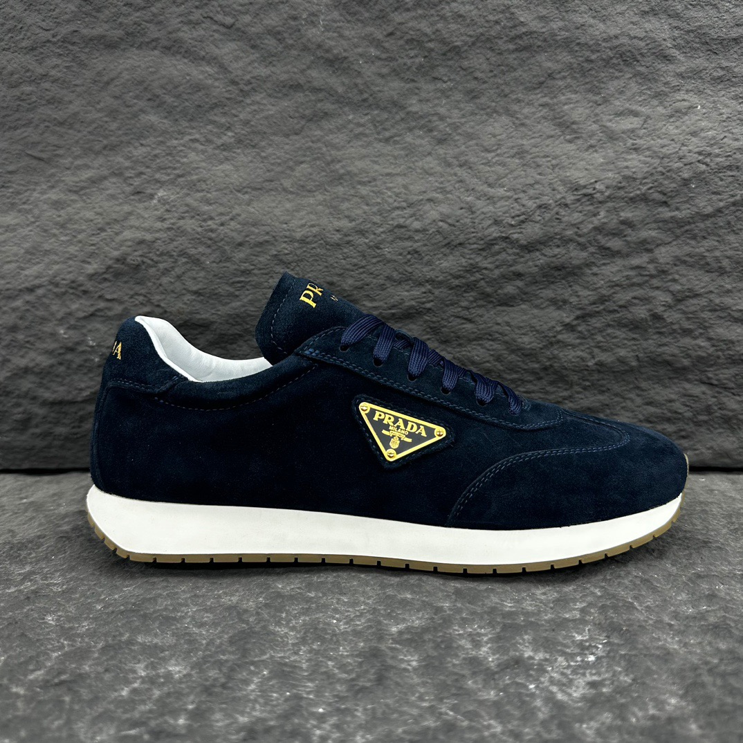 プラダ［Prada］Rankシリーズ スエードレザー メンズ／レディース スニーカー