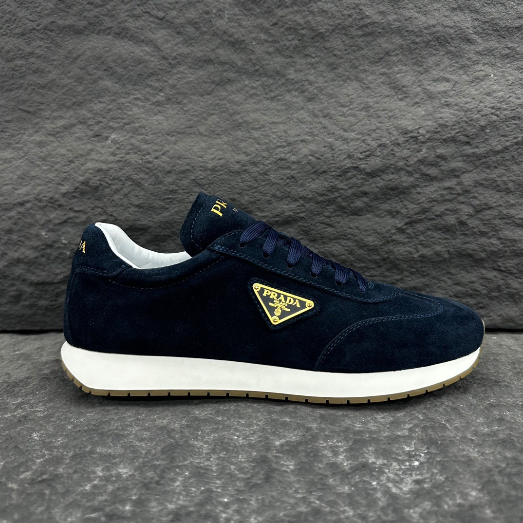 プラダ［Prada］Rankシリーズ スエードレザー メンズ／レディース スニーカー