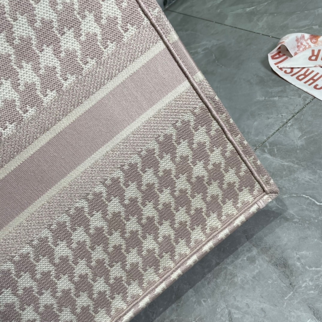 ディオール「Dior」Book Tote 千鳥柄 ラージサイズ ショッピングトートバッグ