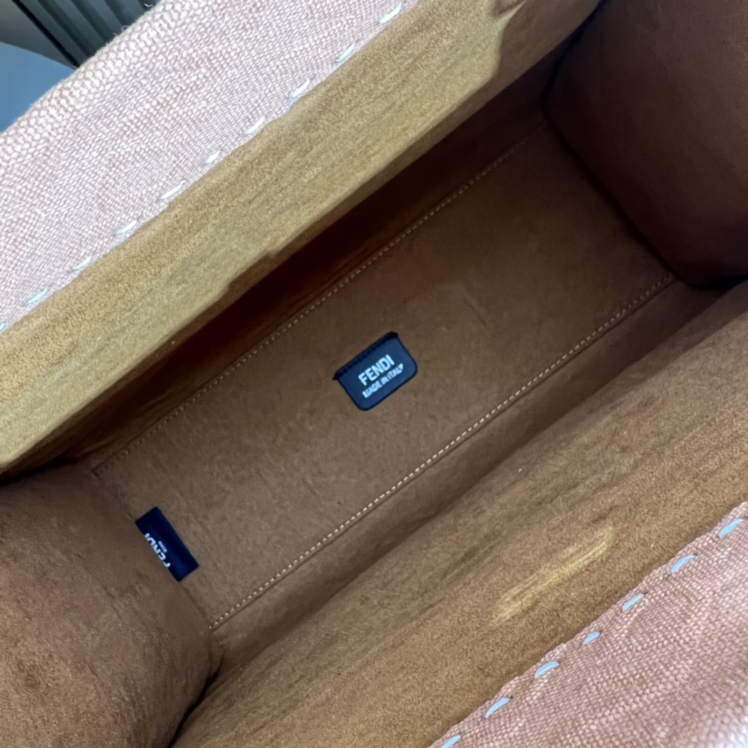 フェンディ「Fendi」Sunshine FF ファブリック ミディアムトートバッグ