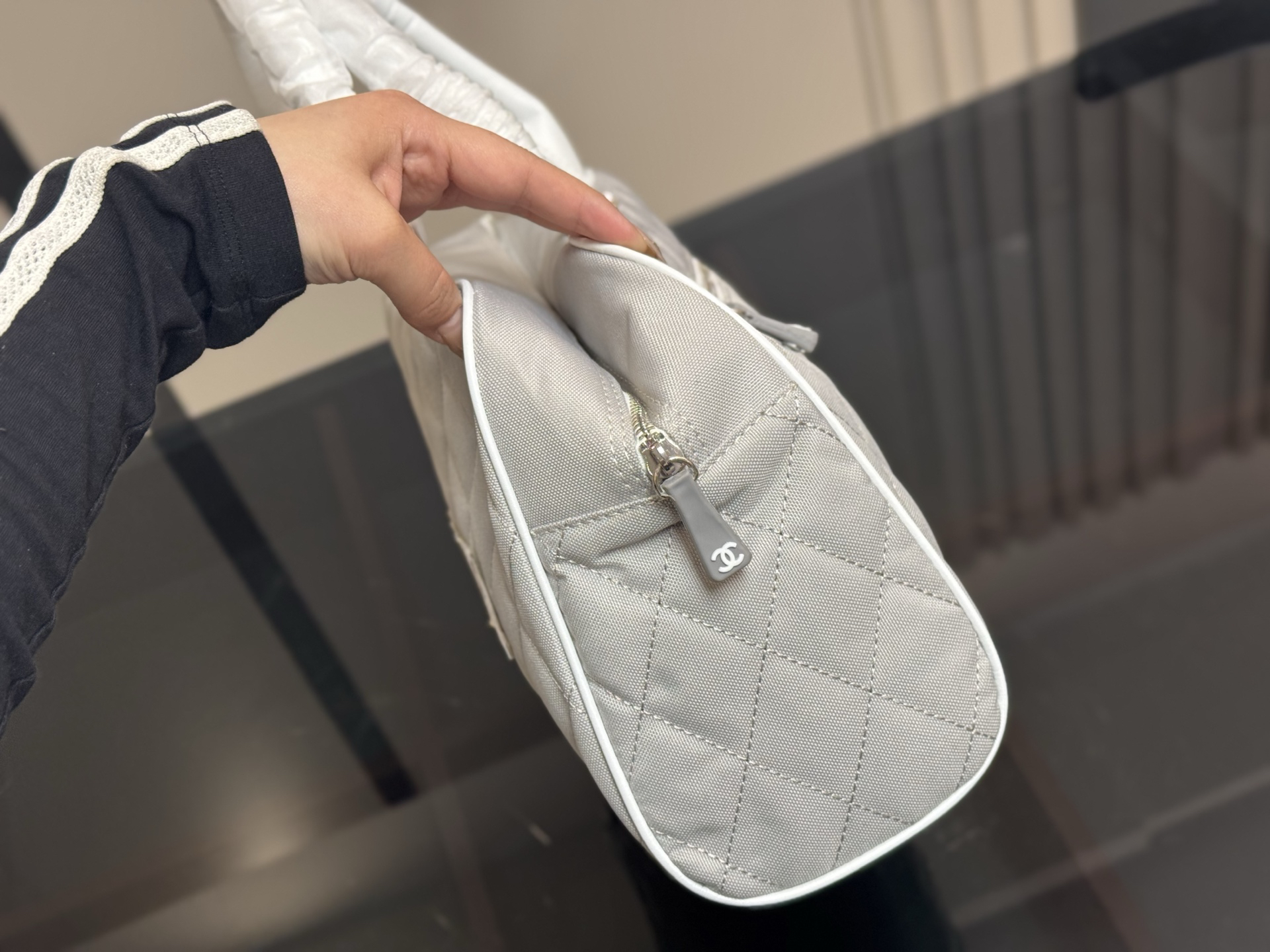 シャネル「Chanel」‌ デニム ボウリングバッグ