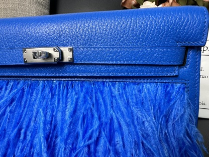 エルメス「Hermès」  ケリー エラン シャムキラ フェザー レザー ショルダーバッグ