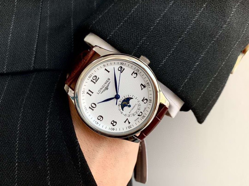 ロンジン「Longines」マスターコレクション ムーンフェイズ メンズウォッチ40MM