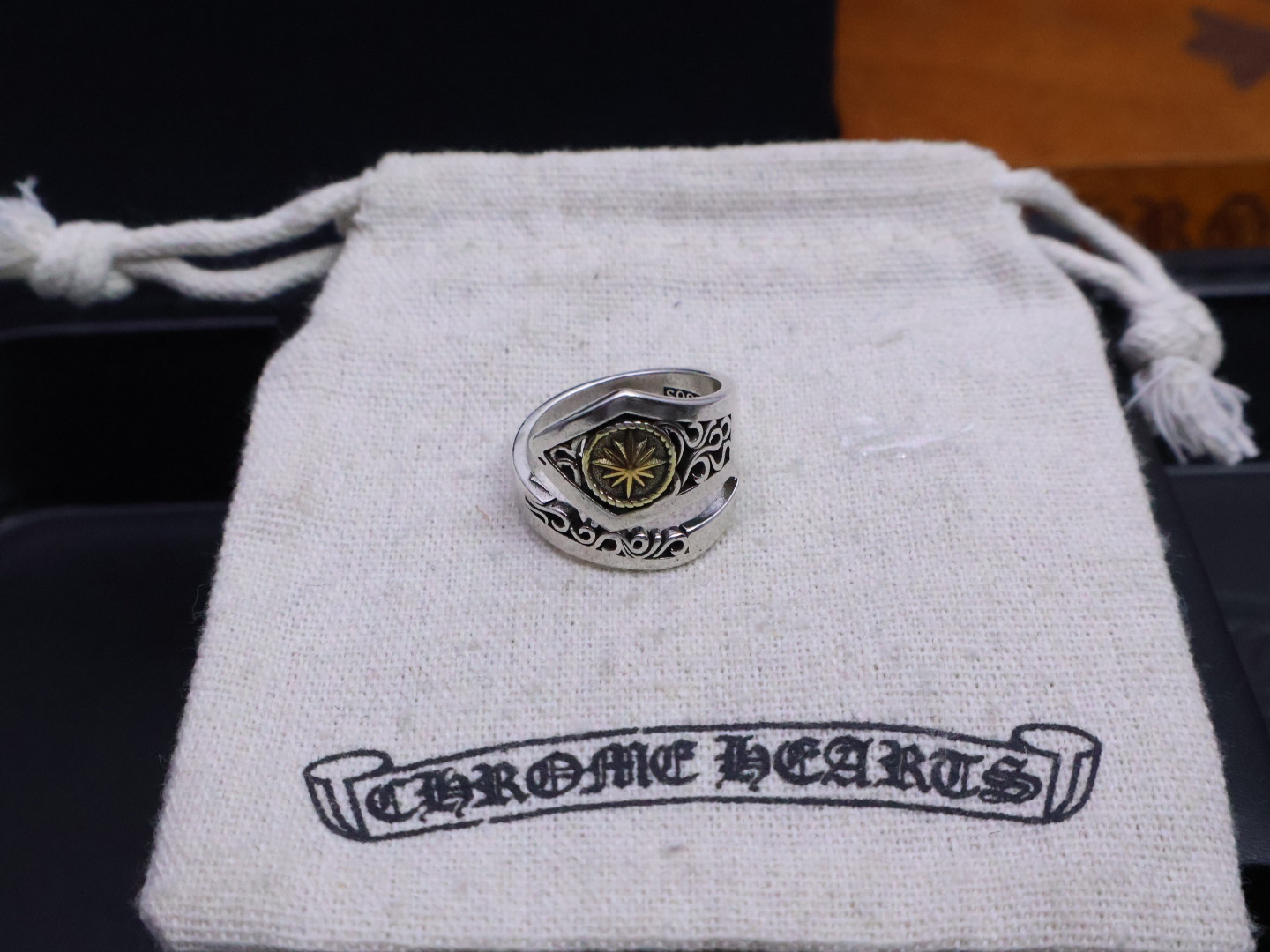 クロムハーツ「Chrome Hearts」クラシックヴィンテージ＆モダンリング - フリーサイズ