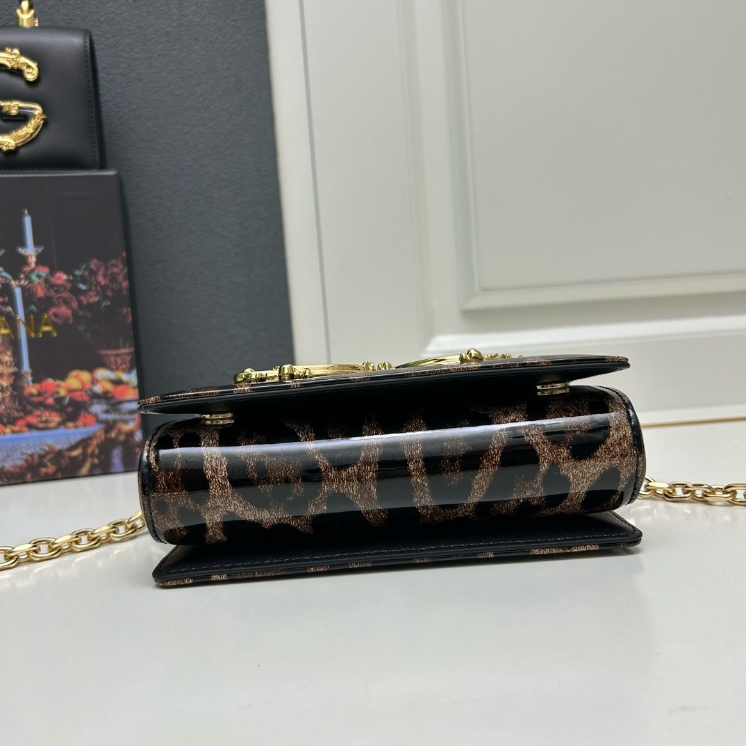 ドルチェ・アンド・ガッバーナ「D&G」 レオパード ラミー チェーン トップハンドルバッグ