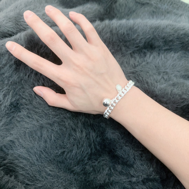 ティファニー「Tiffany & Co.」ポリッシュドシルバーリンク ブレスレット