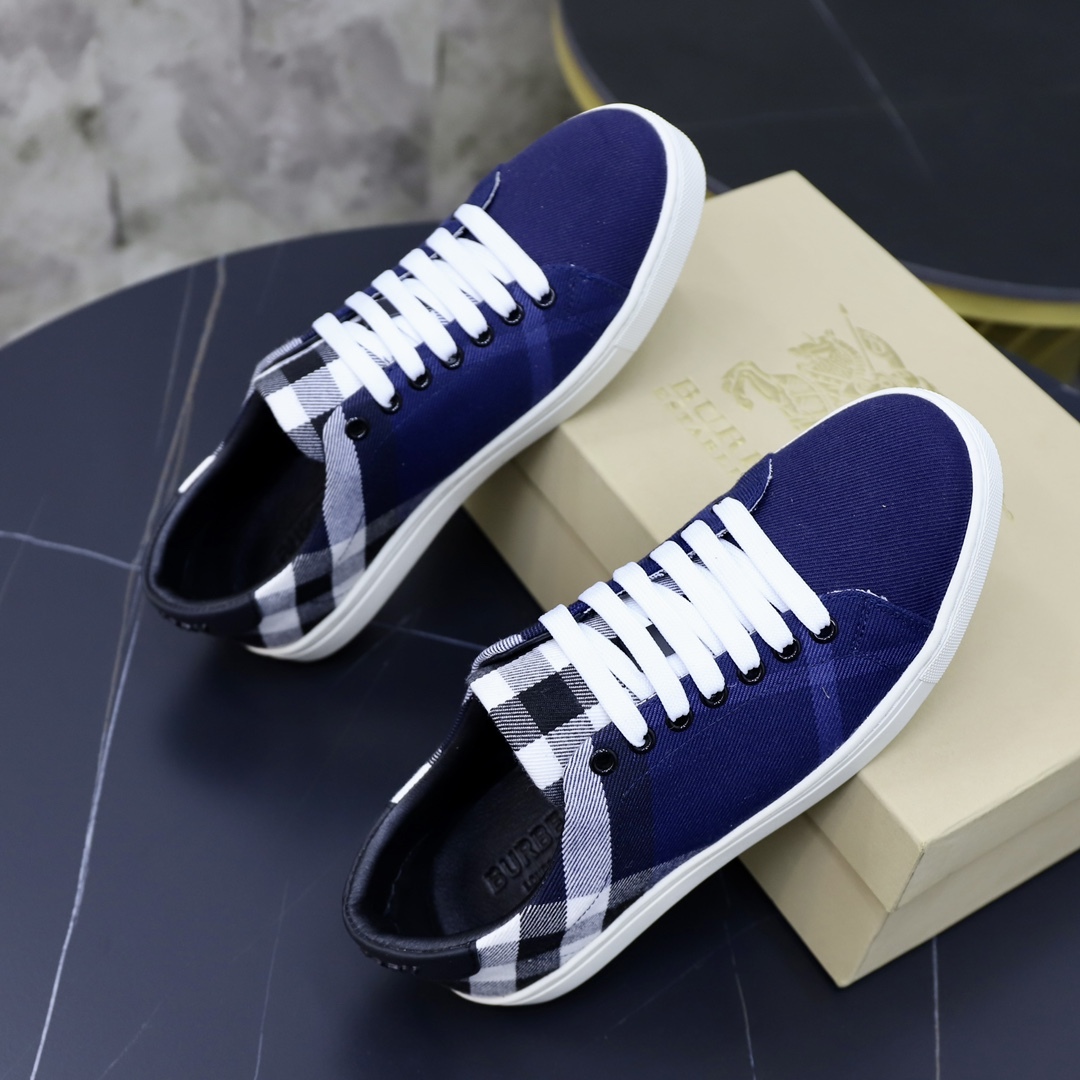 バーバリー［Burberry］ レザー×チェック テラス スニーカー