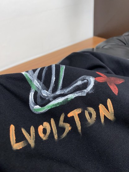ルイ・ヴィトン「Louis Vuitton」SS25 新工艺モノグラム コットン オーバーサイズ クルーネックTシャツ（メンズ）