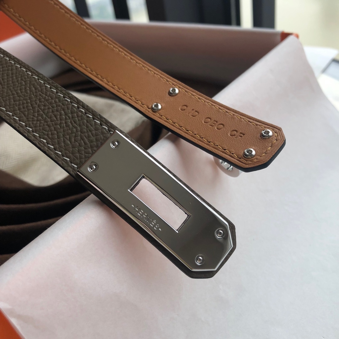 エルメス「Hermès」Kelly 18 ベルト レディース 100CM レザーベルト