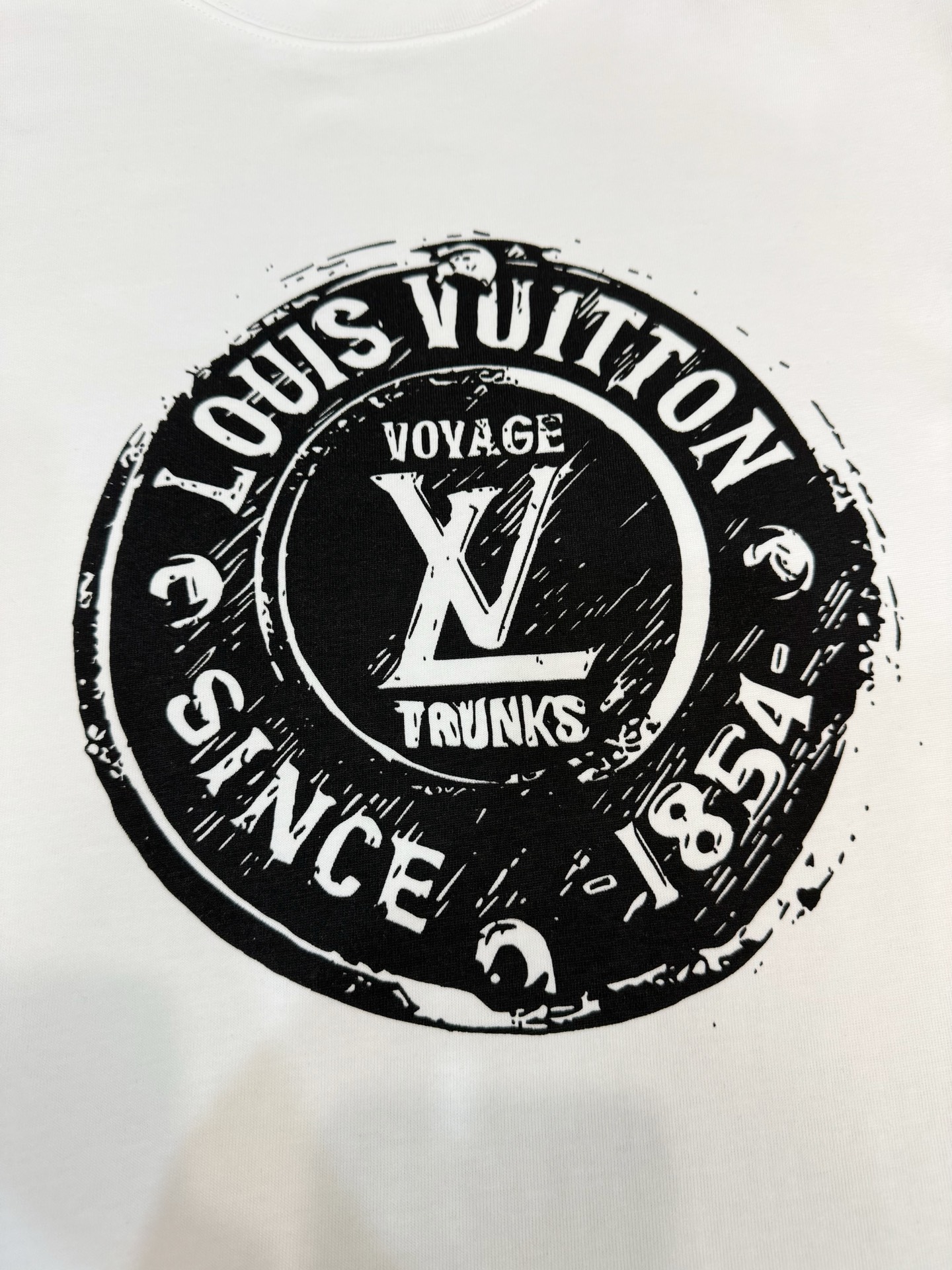 ルイ・ヴィトン「Louis Vuitton」2025SS サークルモノグラム プリント クルーネックTシャツ（メンズ）