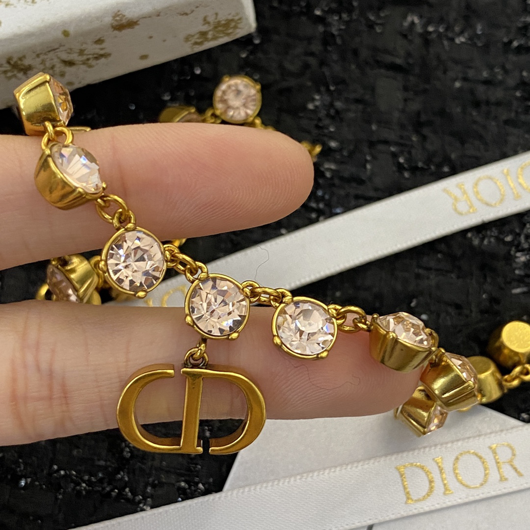 ディオール「Dior」ROSE DIOR PRÉ CATELAN ピンクダイヤモンドネックレス42CM