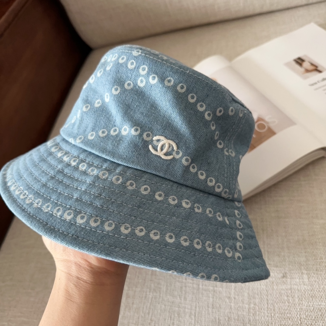 シャネル「Chanel」デニムブルー レトロ ベースボールキャップコレクション