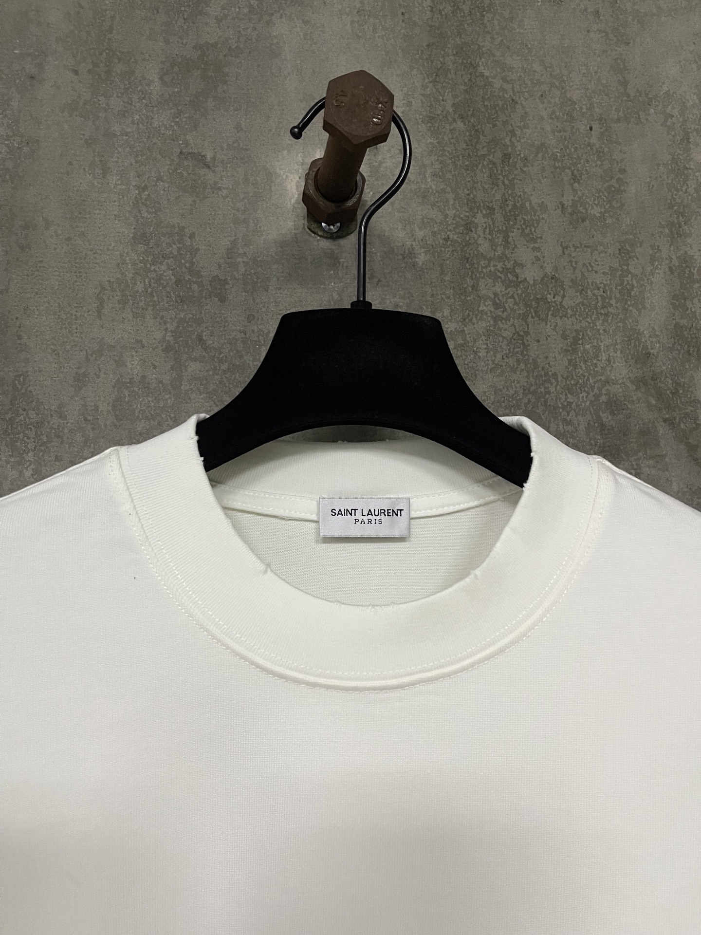 サンローラン「Saint Laurent」25SS クラシックロゴ プリント ヘビーウェイトTシャツ