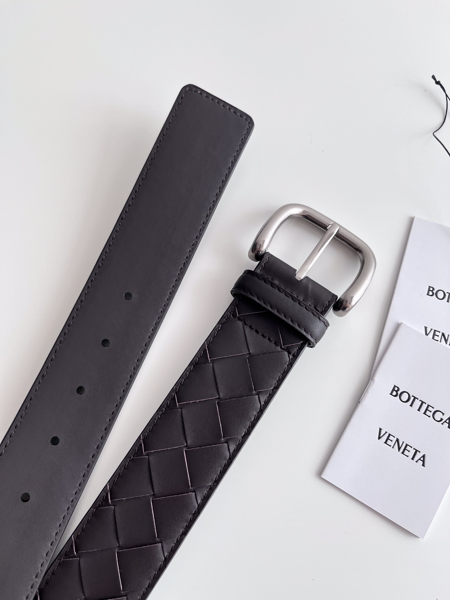 ボッテガ ヴェネタ「Bottega Veneta」 イントレッチオ ワイドベルト100CM