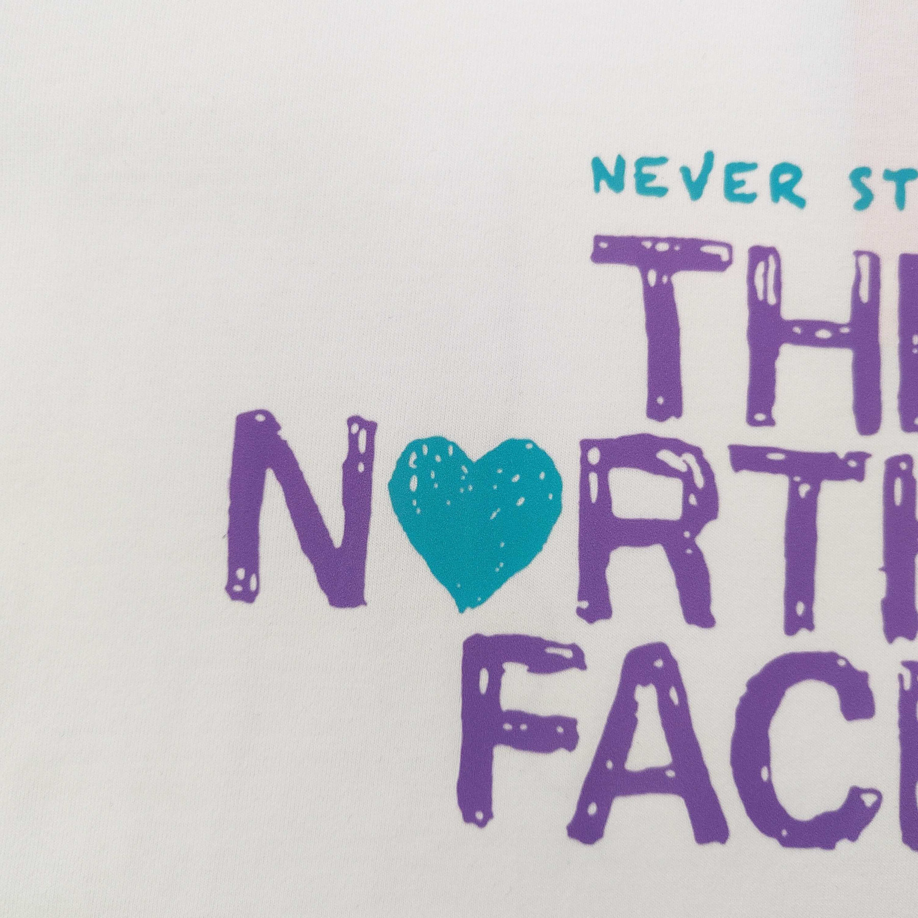 ザ・ノースフェイス「The North Face」 クレヨンロゴ カップルTシャツ