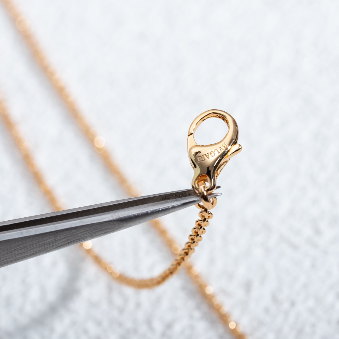 ブルガリ「Bvlgari」サークルコインネックレス38-45cm