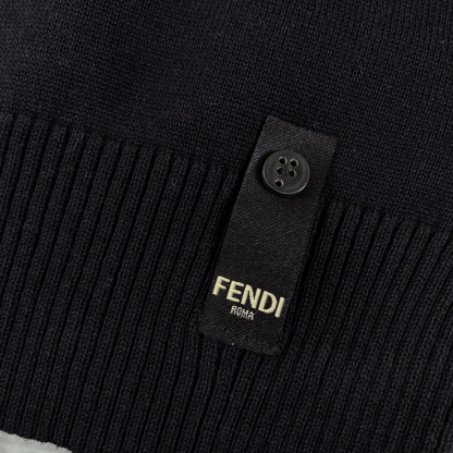 フェンディ「Fendi」2025SS サマーコレクション メンズ ラウンドネック ニット ショートスリーブ