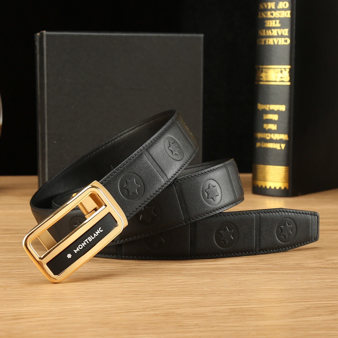 ヴァン クリーフ＆アーペル「Van Cleef & Arpels」 クラシックコレクション オートマチックスチールバックル レザーベルト100cm