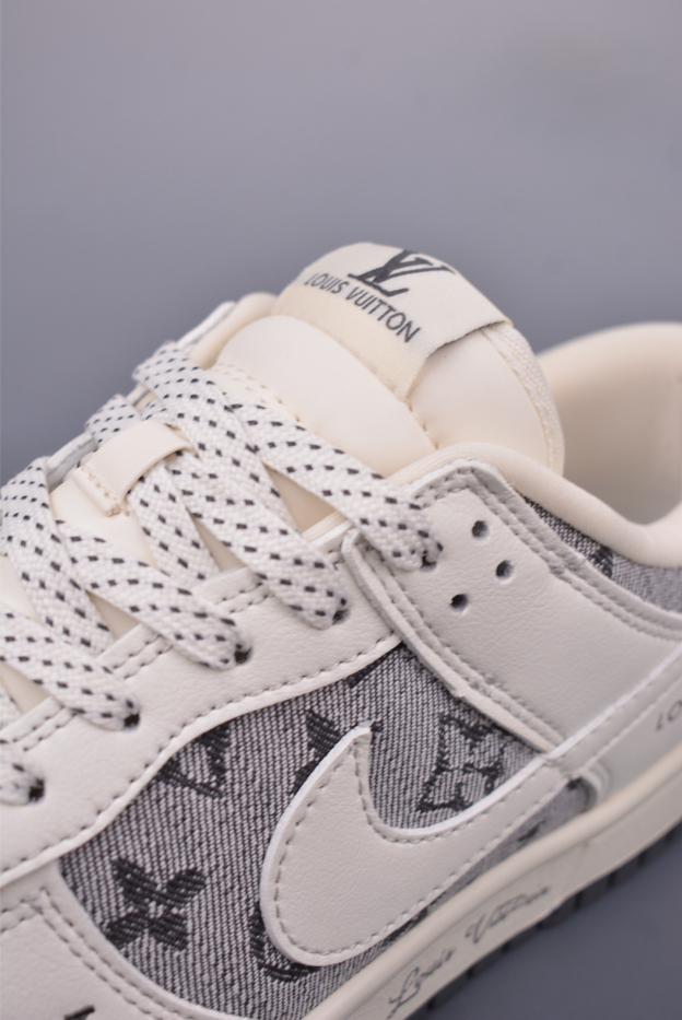 ルイ・ヴィトン「Louis Vuitton」Nike SB Dunk Low ホワイト スニーカー