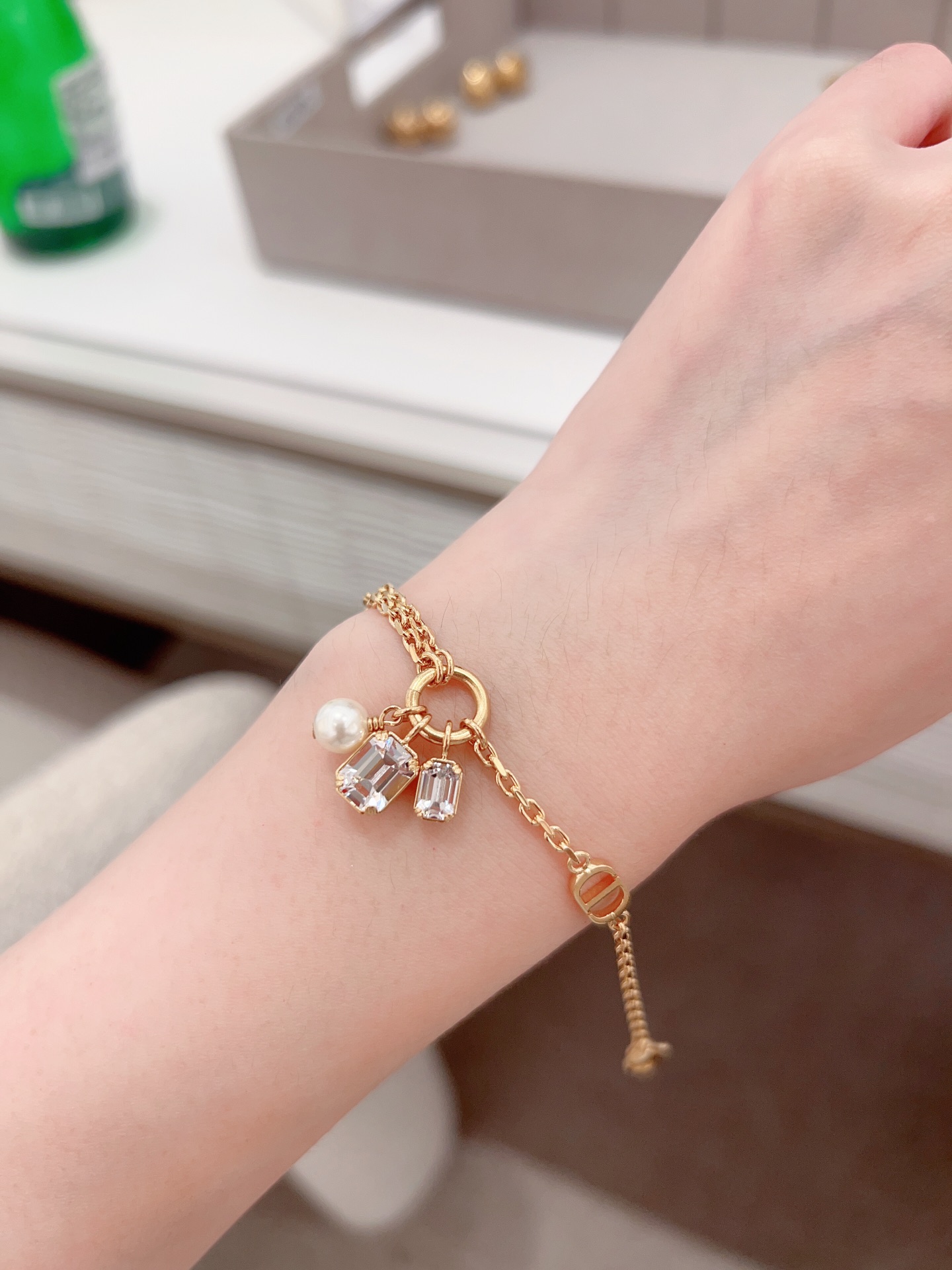 ディオール「Dior」1ビーズ2ダイヤモンドブレスレット