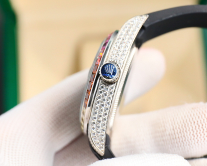 ロレックス「Rolex」デイトジャスト レインボーダイヤ フルセット フルラグジュアリー  腕時計41mm