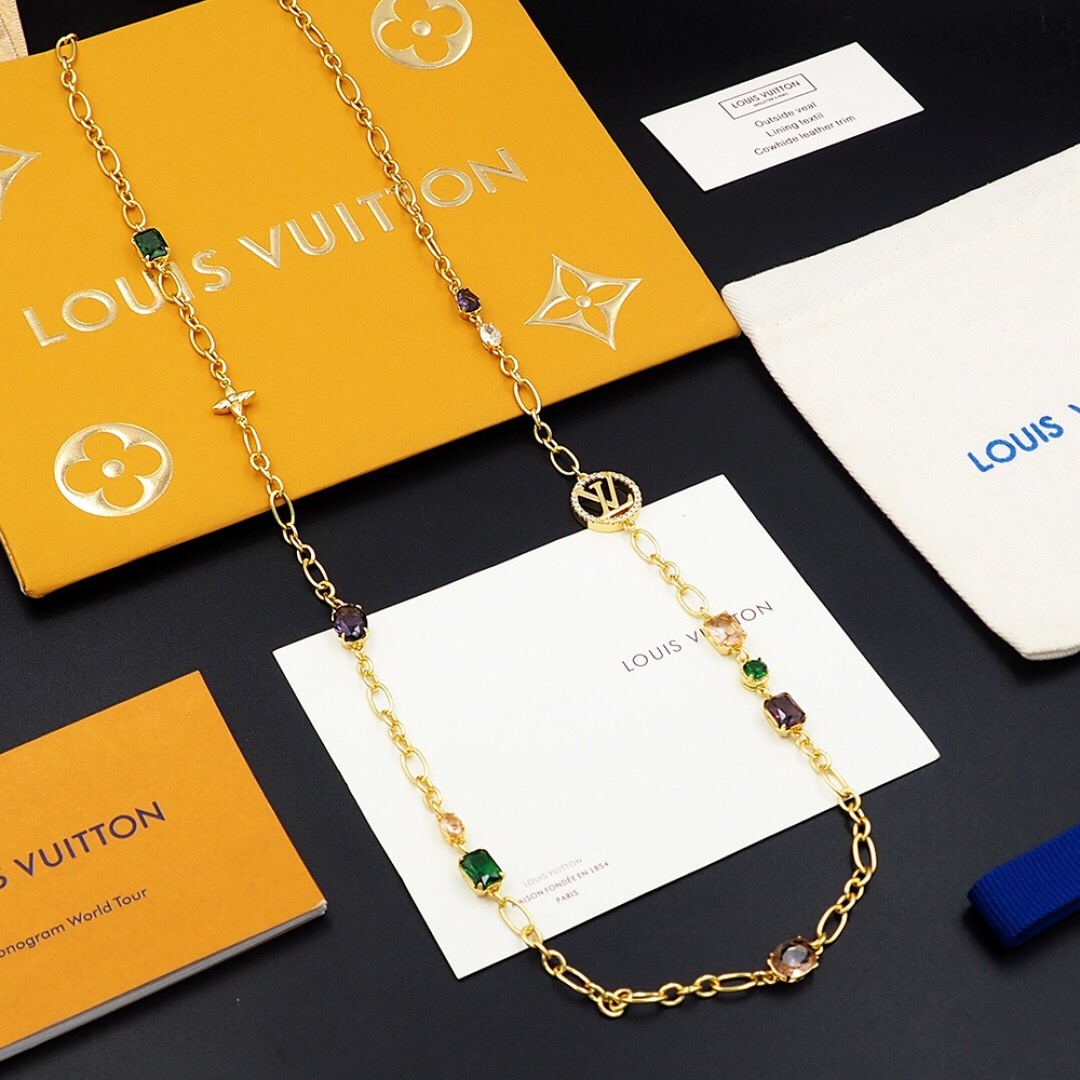 ルイ・ヴィトン「Louis Vuitton」エアルーム ロング ネックレス