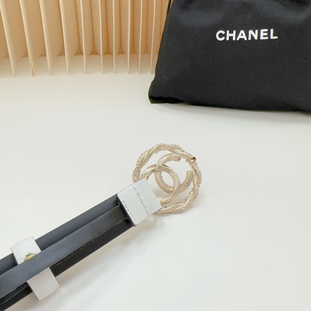シャネル「Chanel」ダブルC ダイヤモンドリング ベルト ベルト100CM