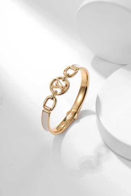 ルイ・ヴィトン「Louis Vuitton」  ホワイトエナメル ブレスレット