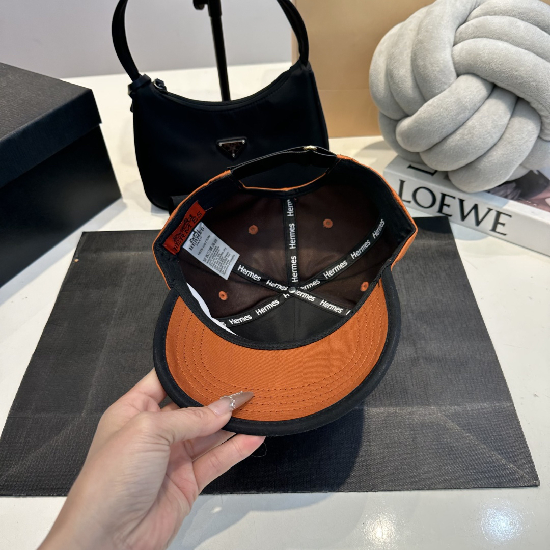 エルメス「Hermès」 Limited Edition エンブロイダリー ベースボールキャップ
