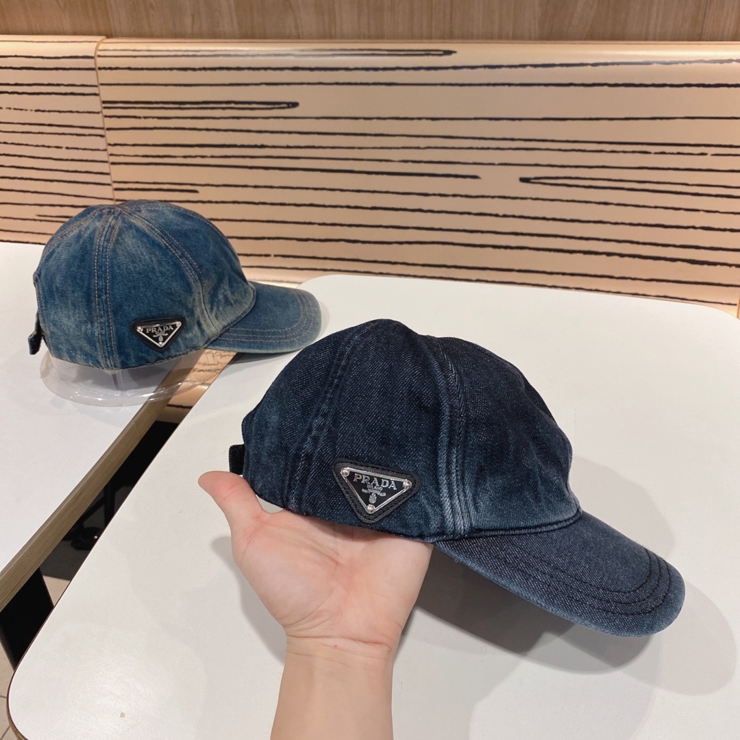 プラダ「Prada」2023 ブリティッシュスタイル ユニセックス ベースボールキャップ