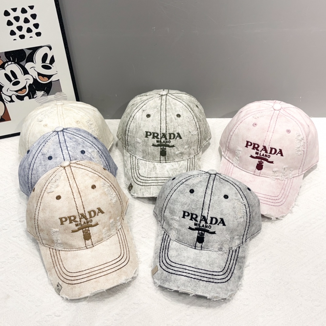 プラダ「Prada」Re-Nylon Baseball Cap