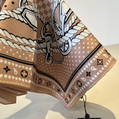 ルイ・ヴィトン「Louis Vuitton」クリエイティブ・ヴェール スカーフ90cm
