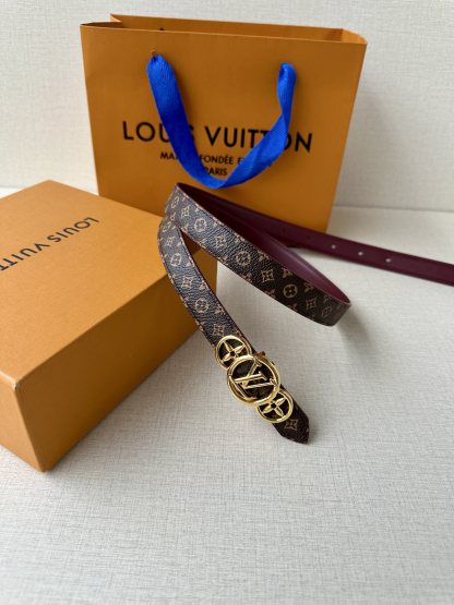 ルイ・ヴィトン「Louis Vuitton」Damier Santur リバーシブル ベルト100CM-ISETAN PRESTIGE CURATED