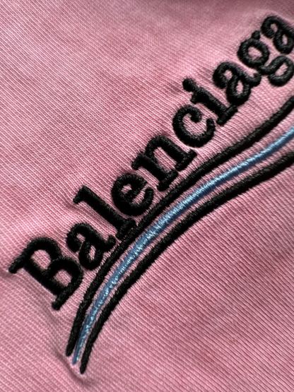 バレンシアガ「Balenciaga」ウェーブ コーラ レター エンブロイダリー Tシャツ