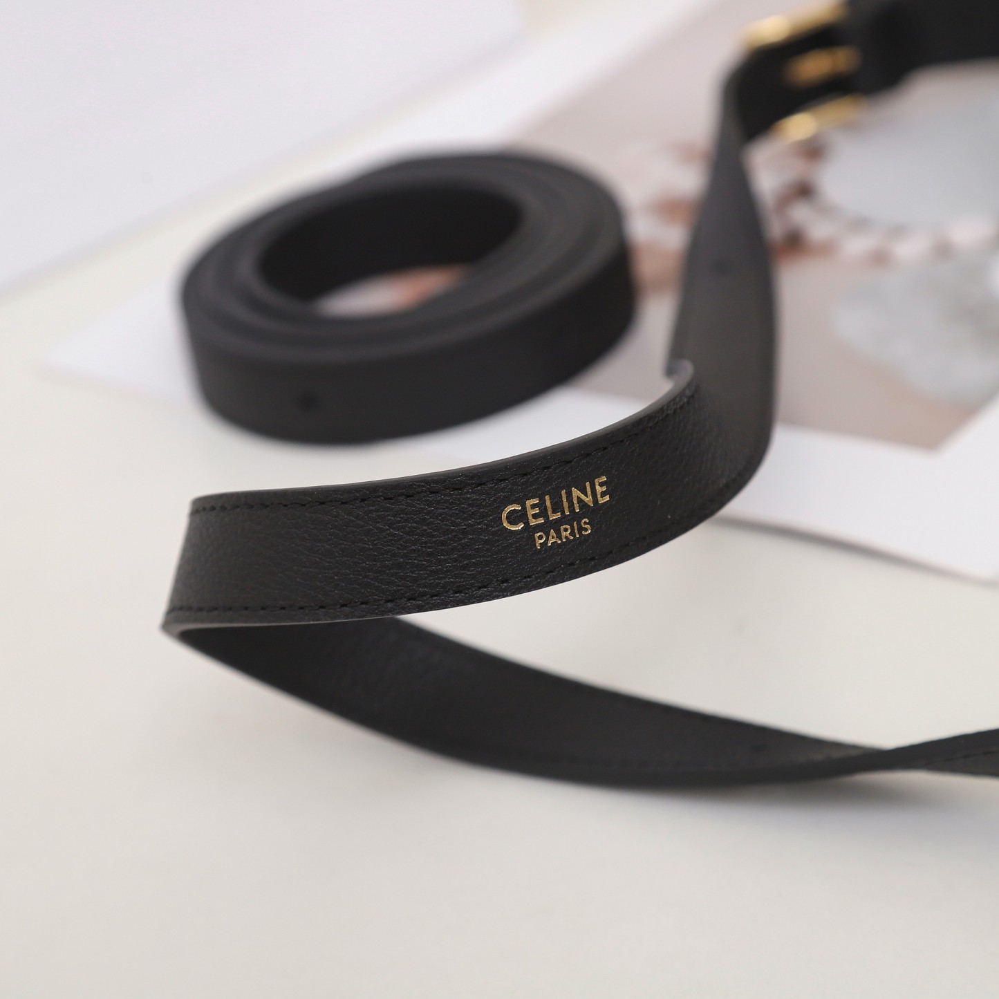 セリーヌ「Celine」Triomphe Canvas ホボショルダーバッグ