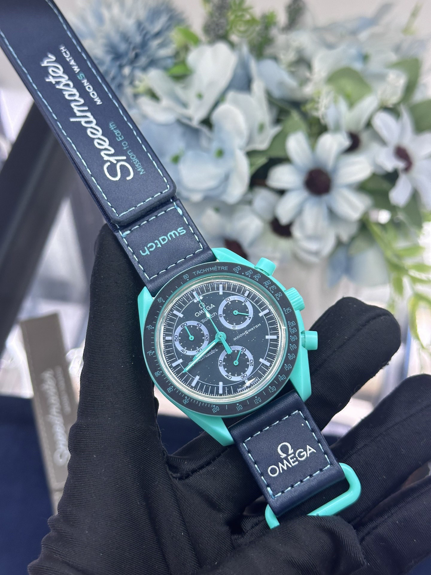 スウォッチ「Swatch」OMEGA MoonSwatch MISSION TO THE MOONPHASE腕時計42MM