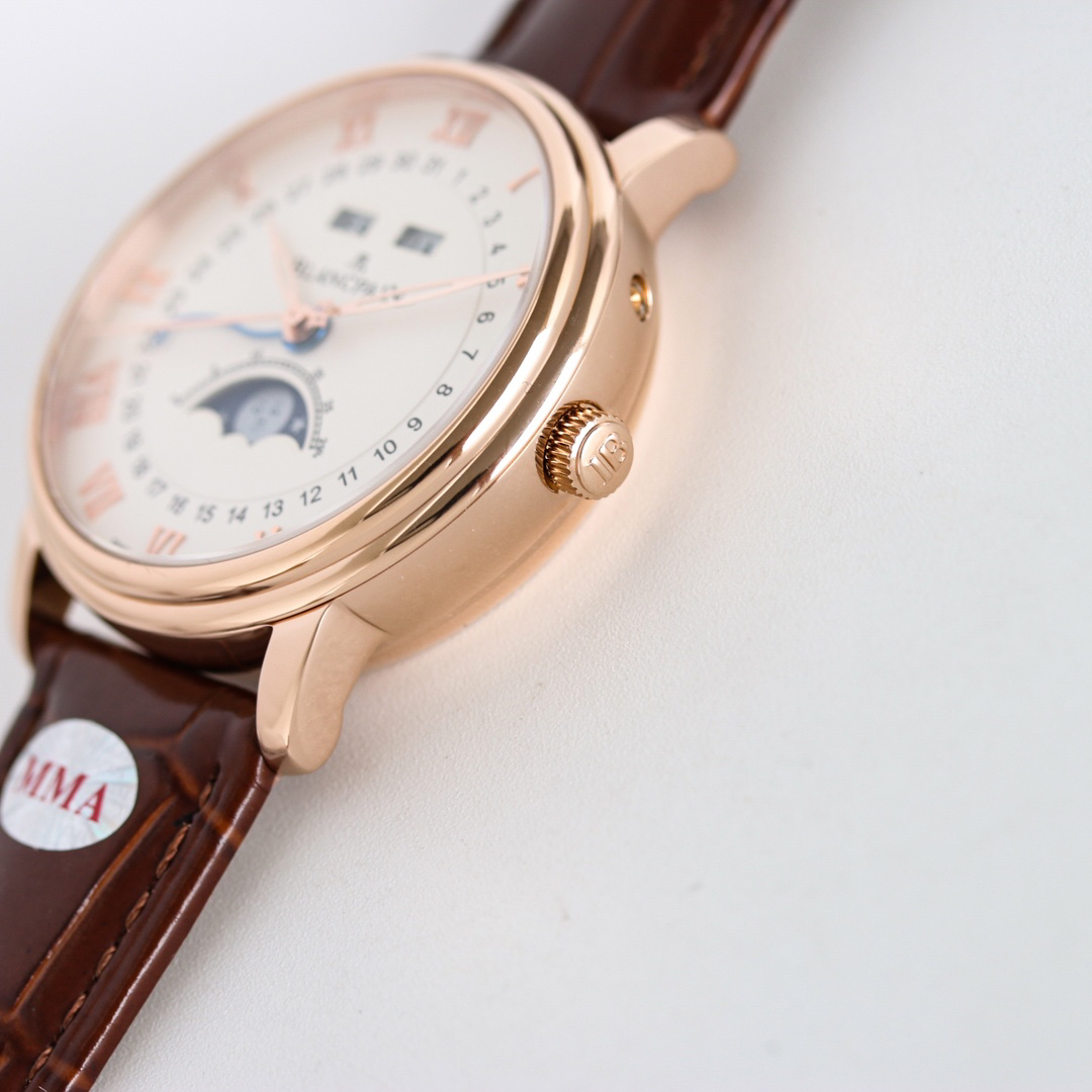 ブランパン「Blancpain」ヴィルレ クラシック 6654 月相表示 腕時計42MM