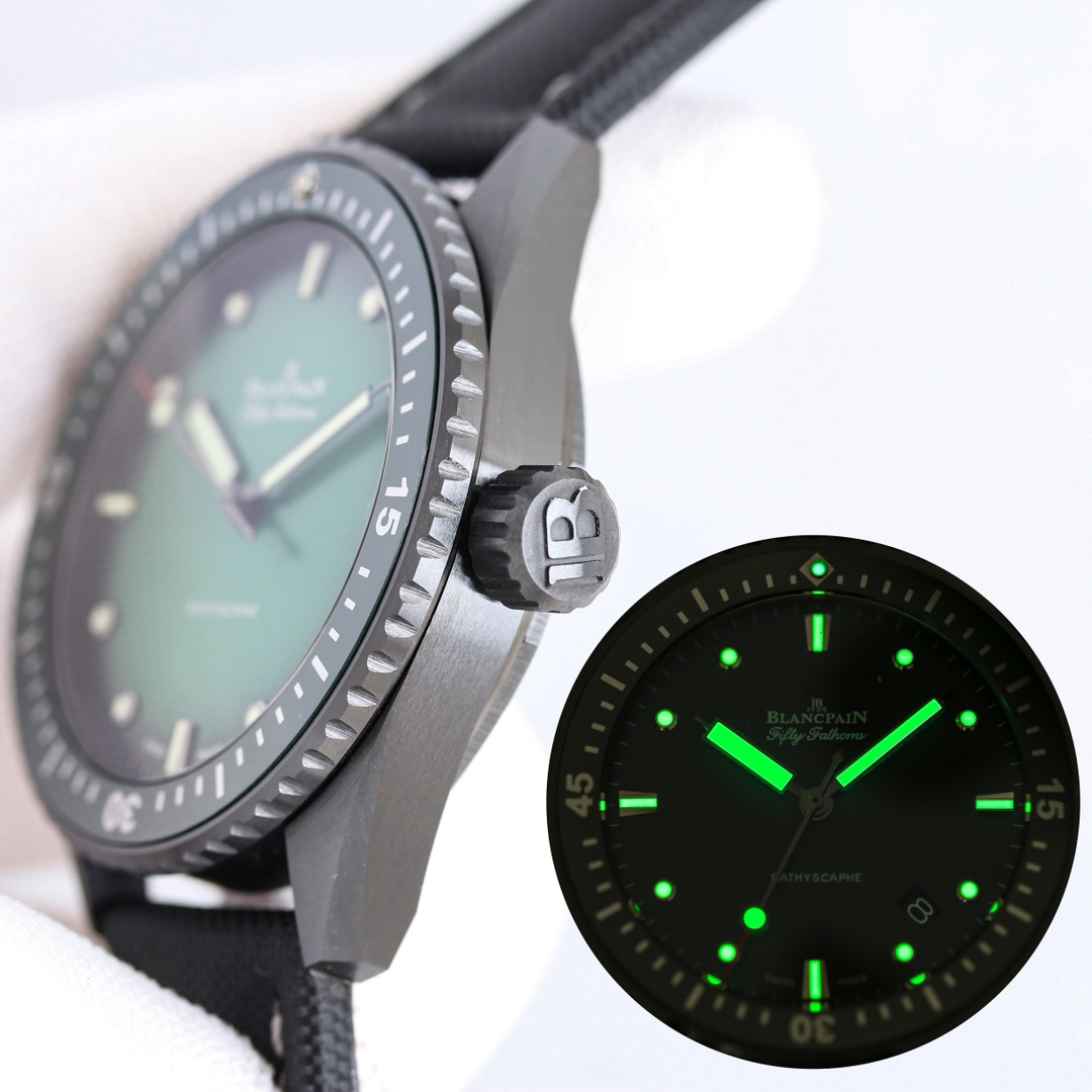 ブランパン「Blancpain」フィフティ・ファゾム バティスカーフ プラズマセラミック自動巻き腕時計42mm