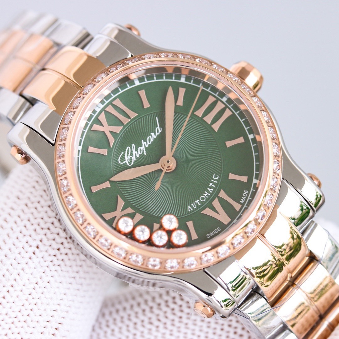 ショパール「Chopard」ハッピーダイヤモンドレディースウォッチ30MM