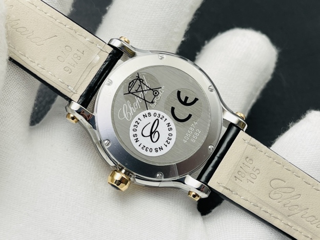 ショパール「Chopard」ハッピーダイヤモンド ハートレディース クォーツウォッチ36mm